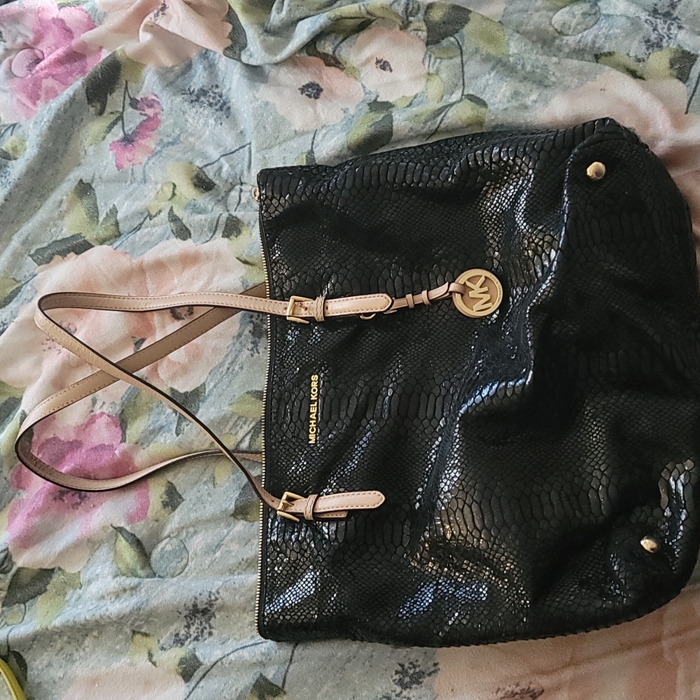 Michael Kors snakeskin print purse